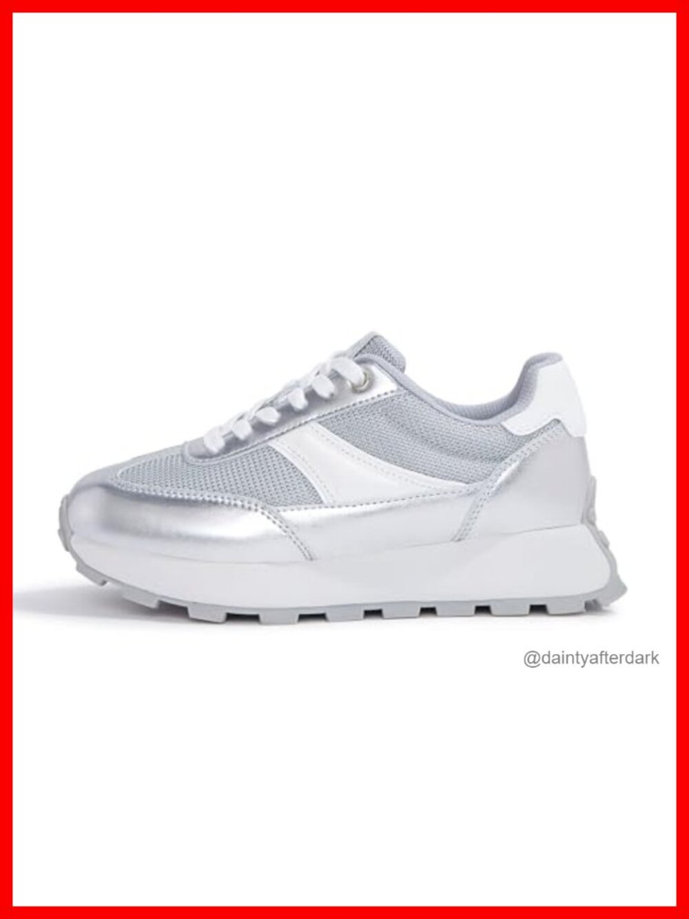 Platform Retro Sneakers Women's Walking Shoes Memory Foam Slip Resistant Lace-Up